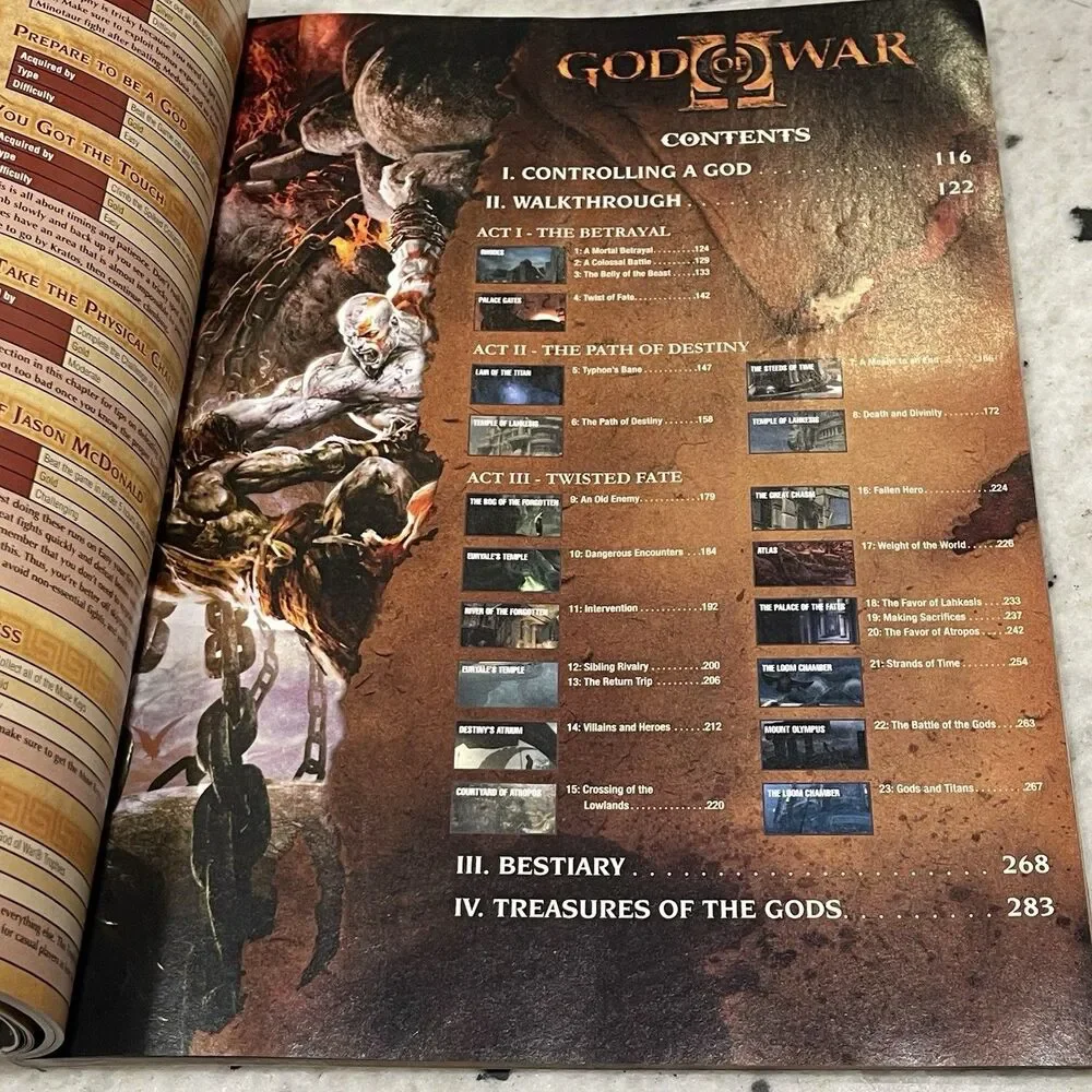 God Of War I & II Collection Book Game PS3, Brady Games Official Strategy Guide